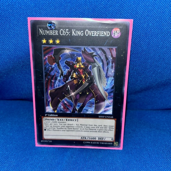 Yu-Gi-Oh Card Number C65: King Overfiend Dark Monster 1st Edition 1996 - Picture 1 of 4